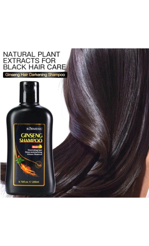 Ženšenni šampoon tumedatele juustele