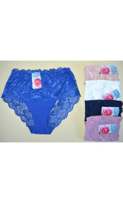 Kõrge pihaga pitsilised aluspüksid 5XL,6XL