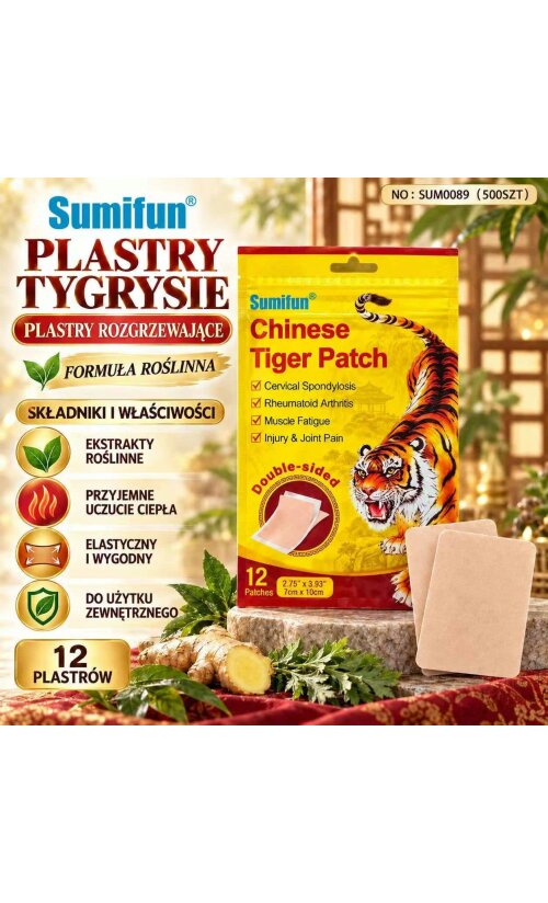 Tiger soojendavad plaastrid, pakis 12TK